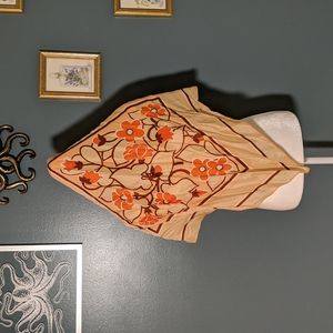 Vintage Flower Power Acetate Scarf